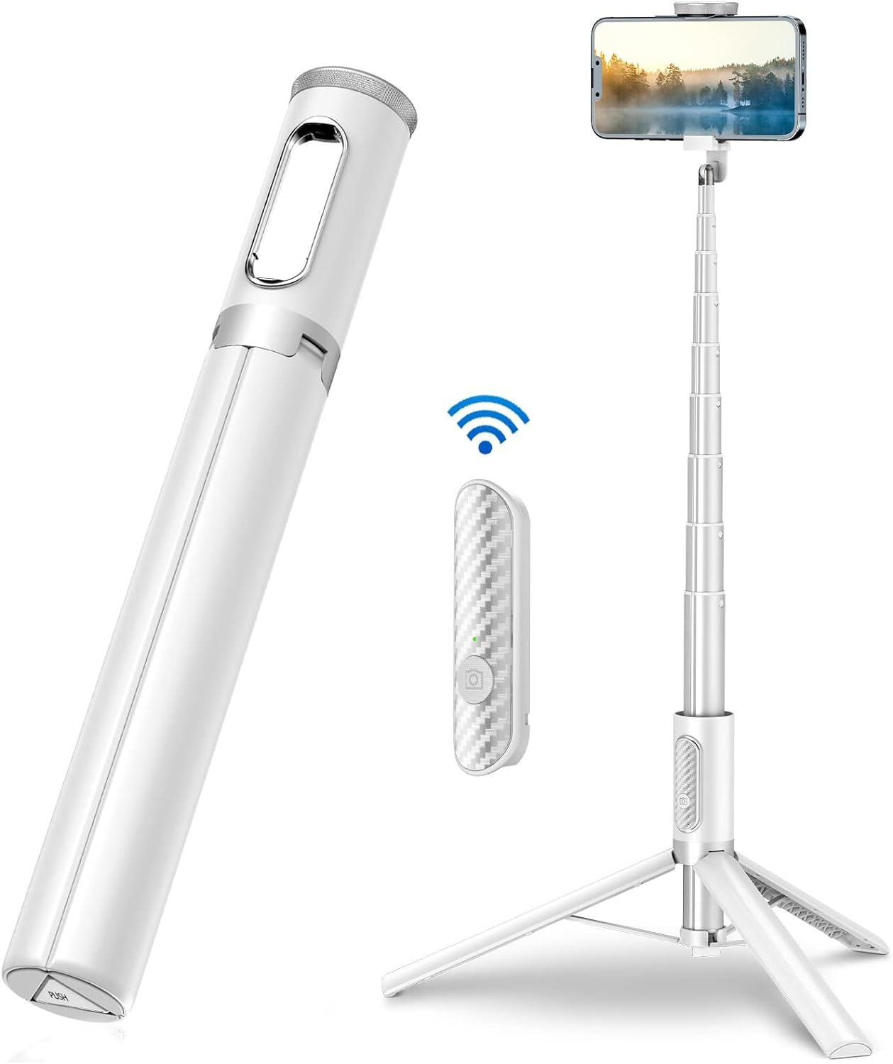 Cell Phone Selfie Stick, 60 Inch All-in-1